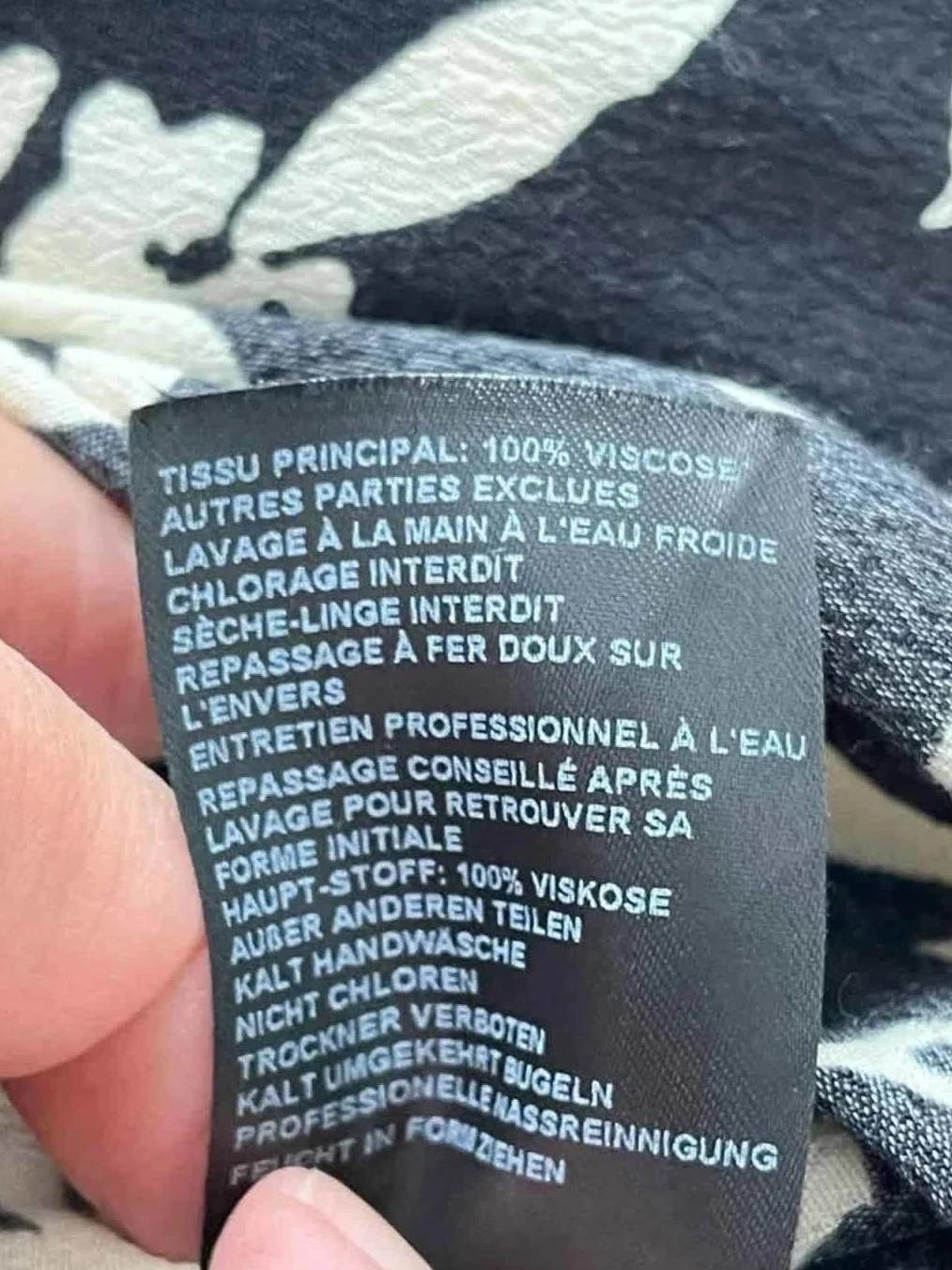 Combinaison ba&sh imprimée noir & écru – Taille 2 - 38