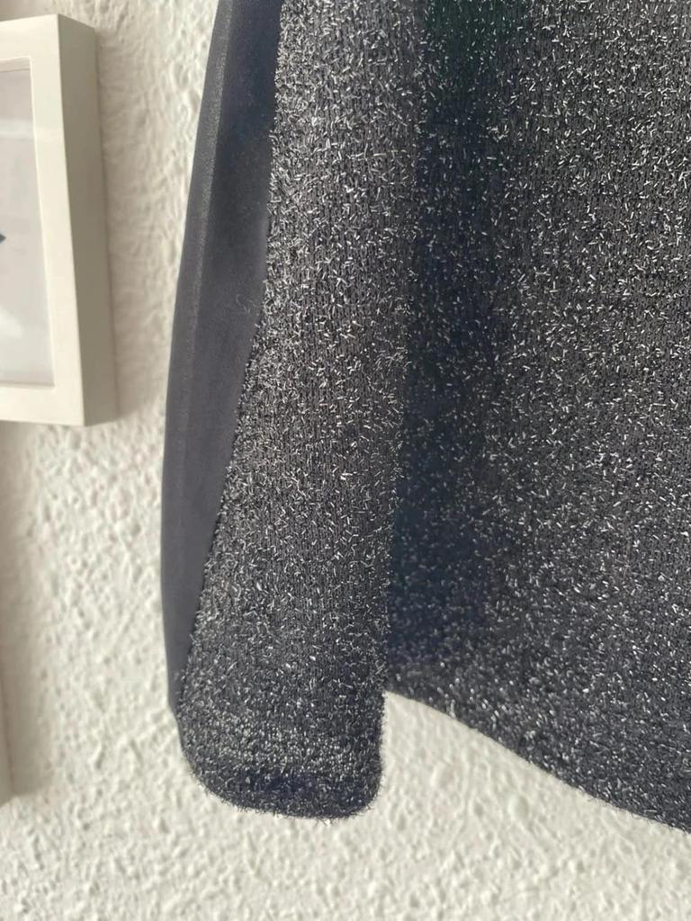 Top noir pailleté Mango – Taille L