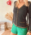 Gilet coton rayé Rodier – Taille S