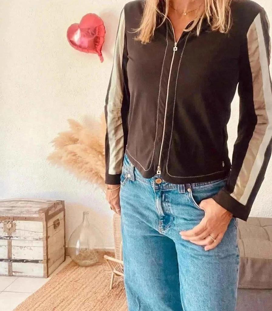 Veste noire Marithé + François Girbaud Cravatatakiller – Taille 38/40-b-250926-4200
