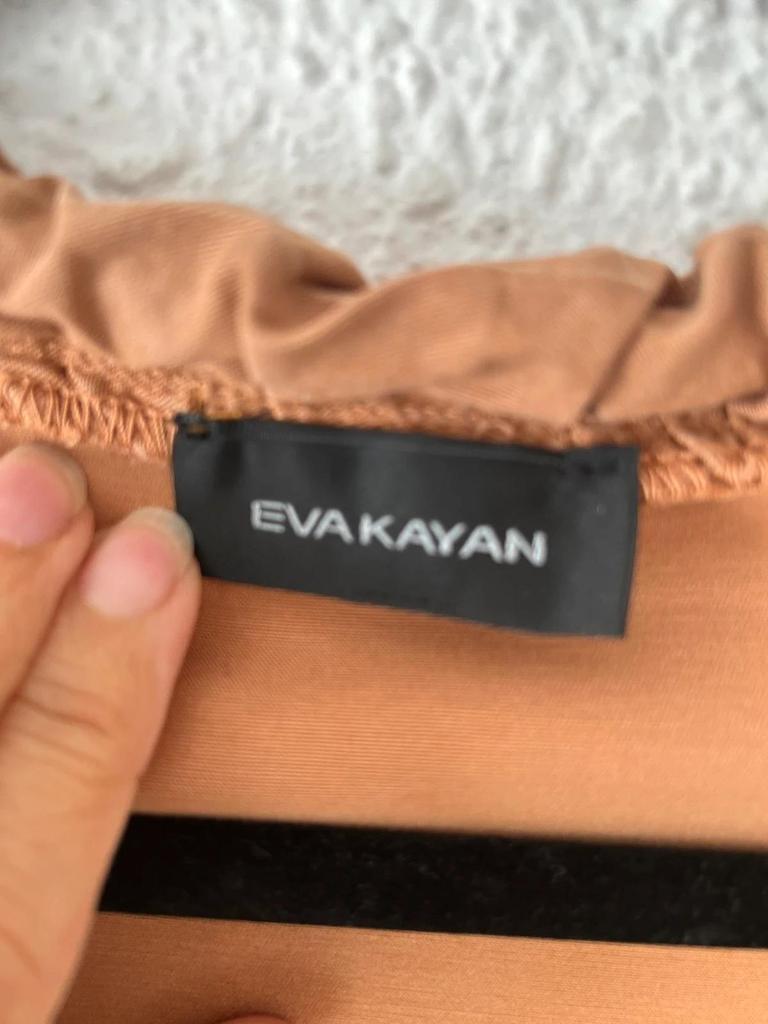 Robe Eva Kayan camel tencel-coton - taille 40