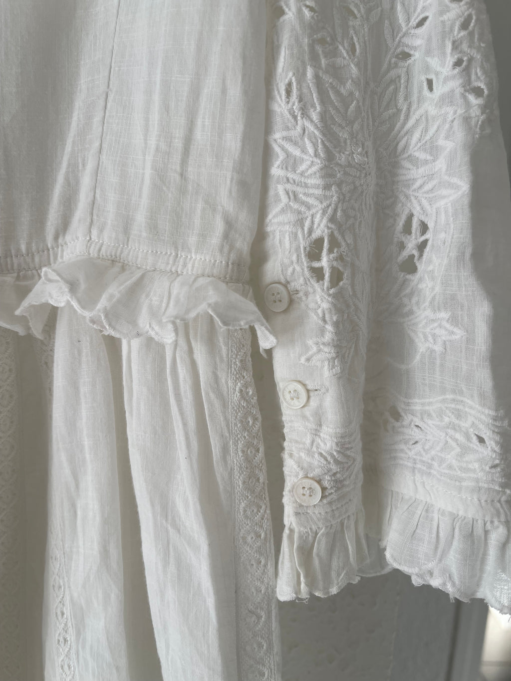 Robe broderie anglaise bohème écru Zadig & Voltaire
