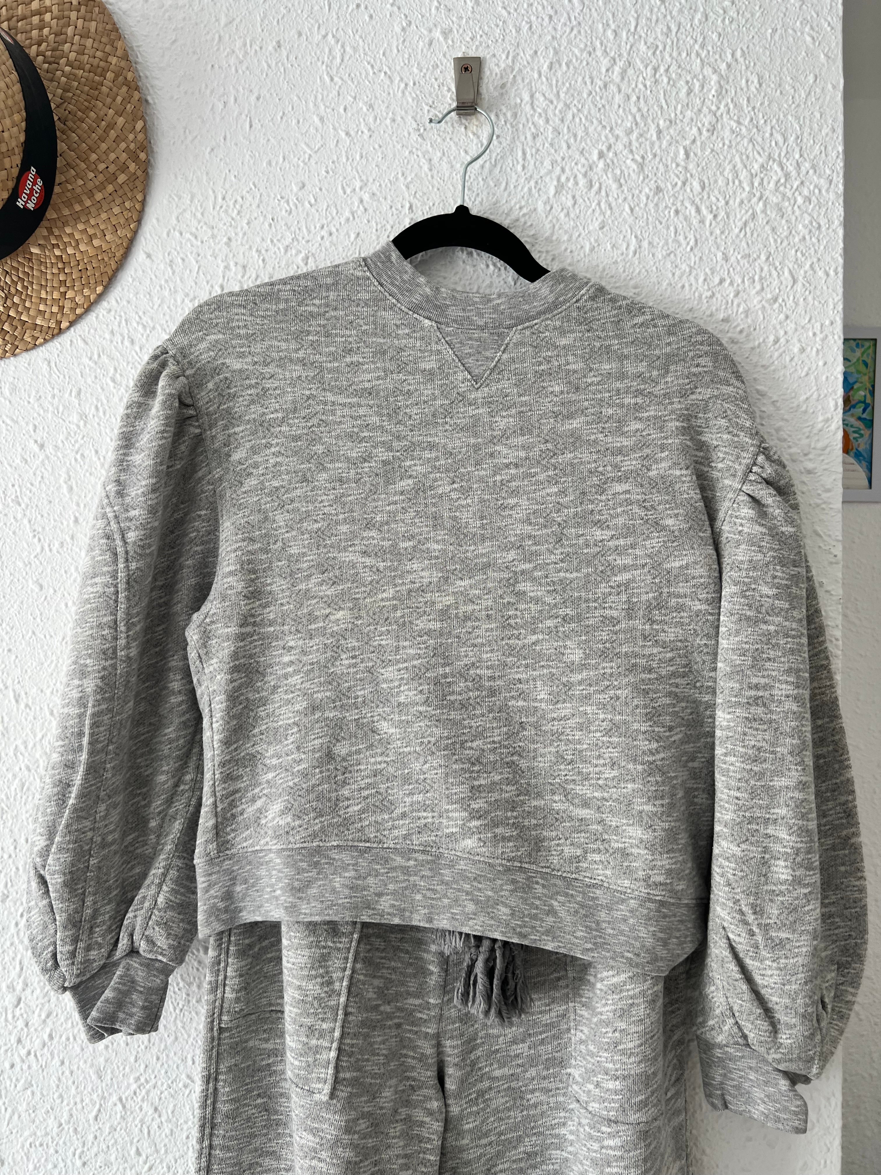 Ensemble sweat et jogger gris chiné Ulla Johnson – Taille S