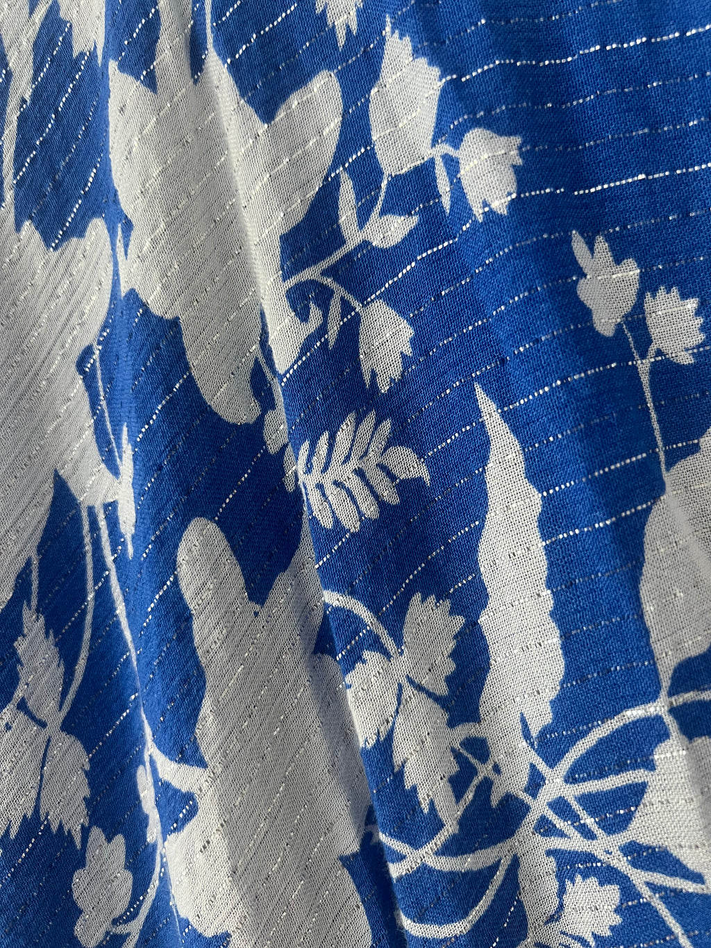 Robe longue fleurie bohème bleue GOA – Taille L