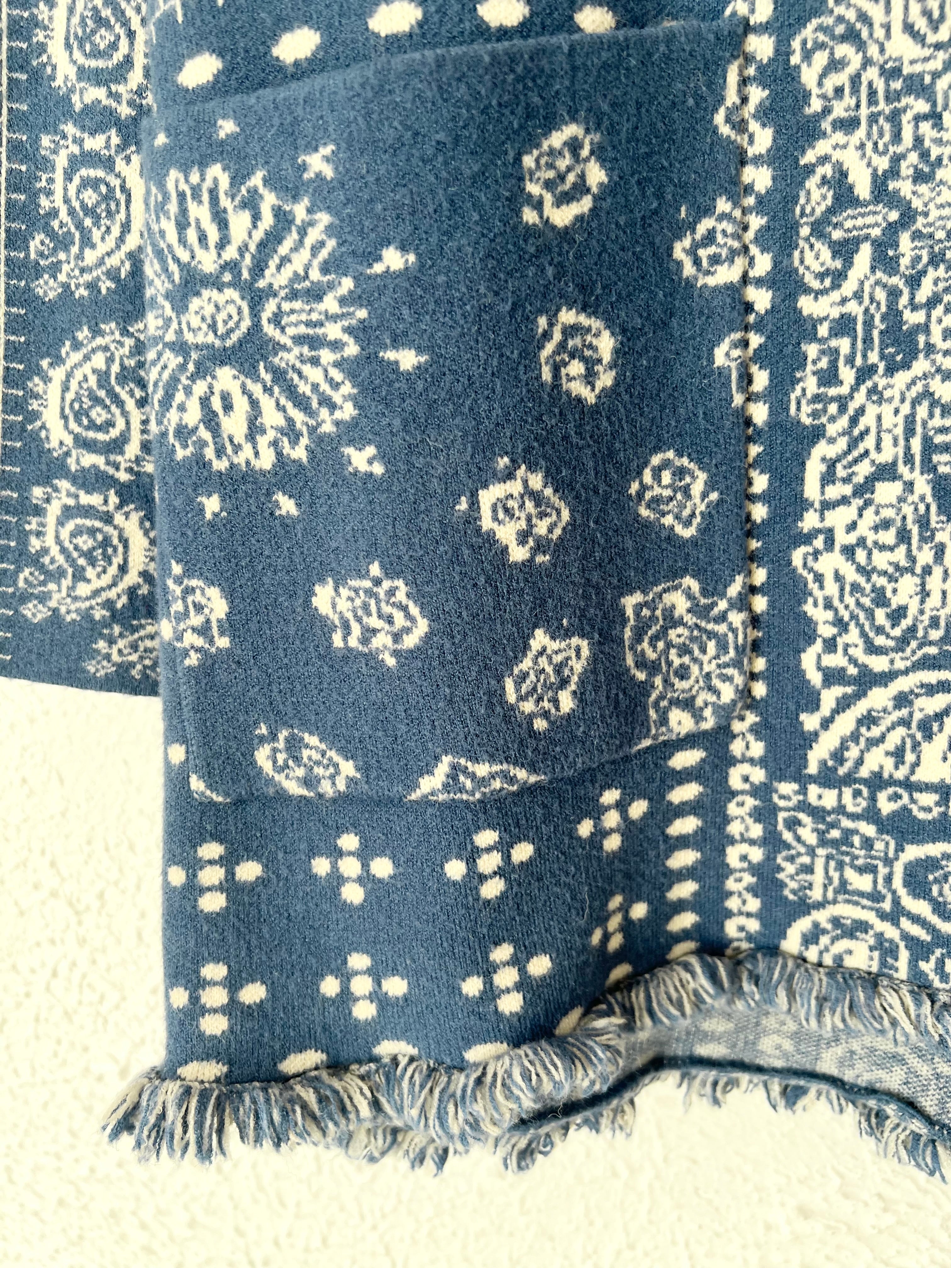 GILET MAILLE BANDANA BLEU ORFEO – Taille Unique