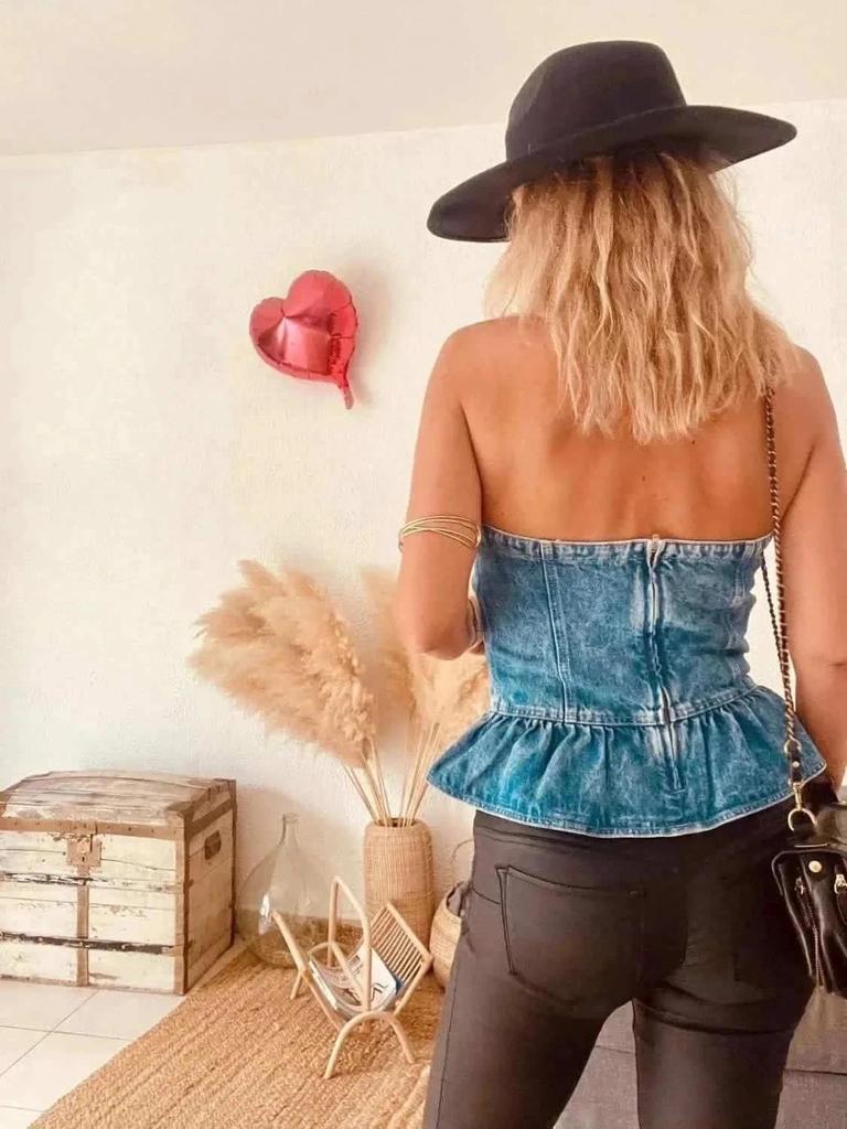 Top bustier denim Isabel Marant Étoile – Taille 40