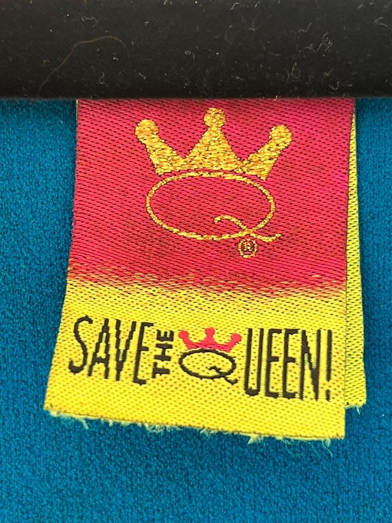 Robe Save the Queen imprimée graphique - Taille L