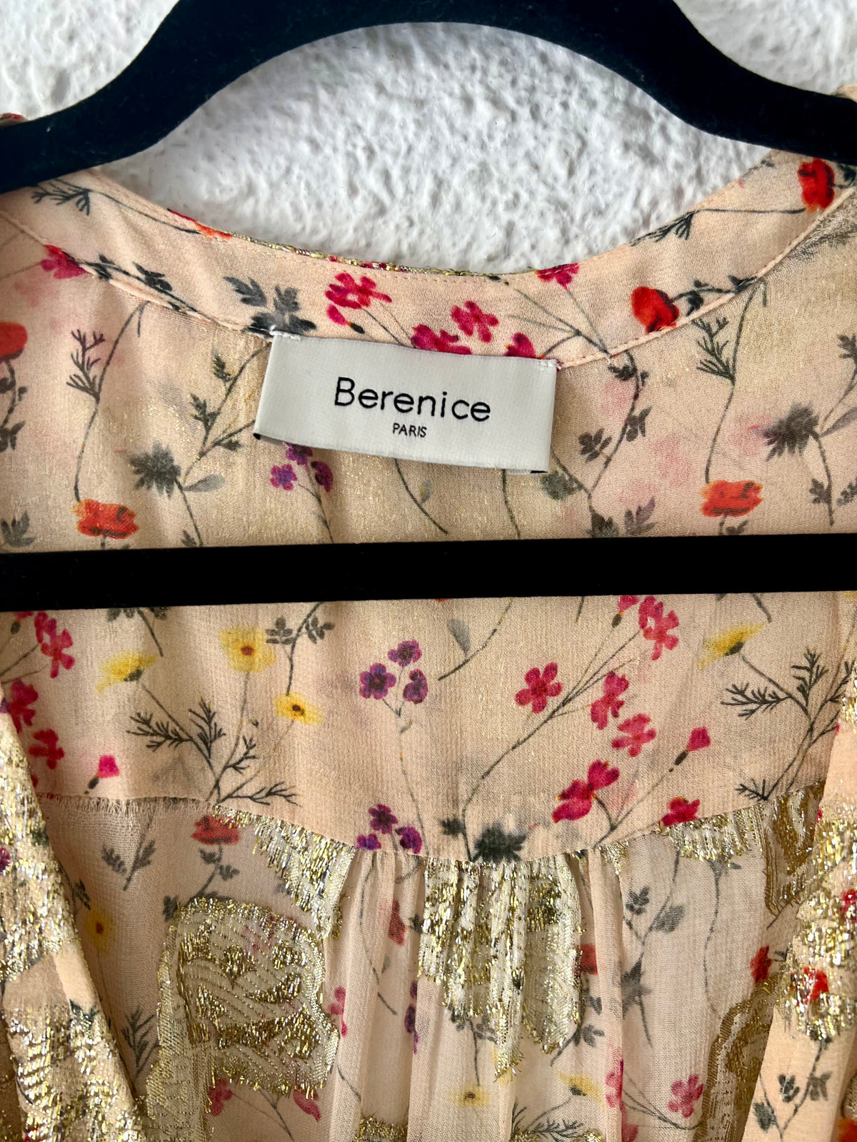 Robe portefeuille longue fleurie Berenice