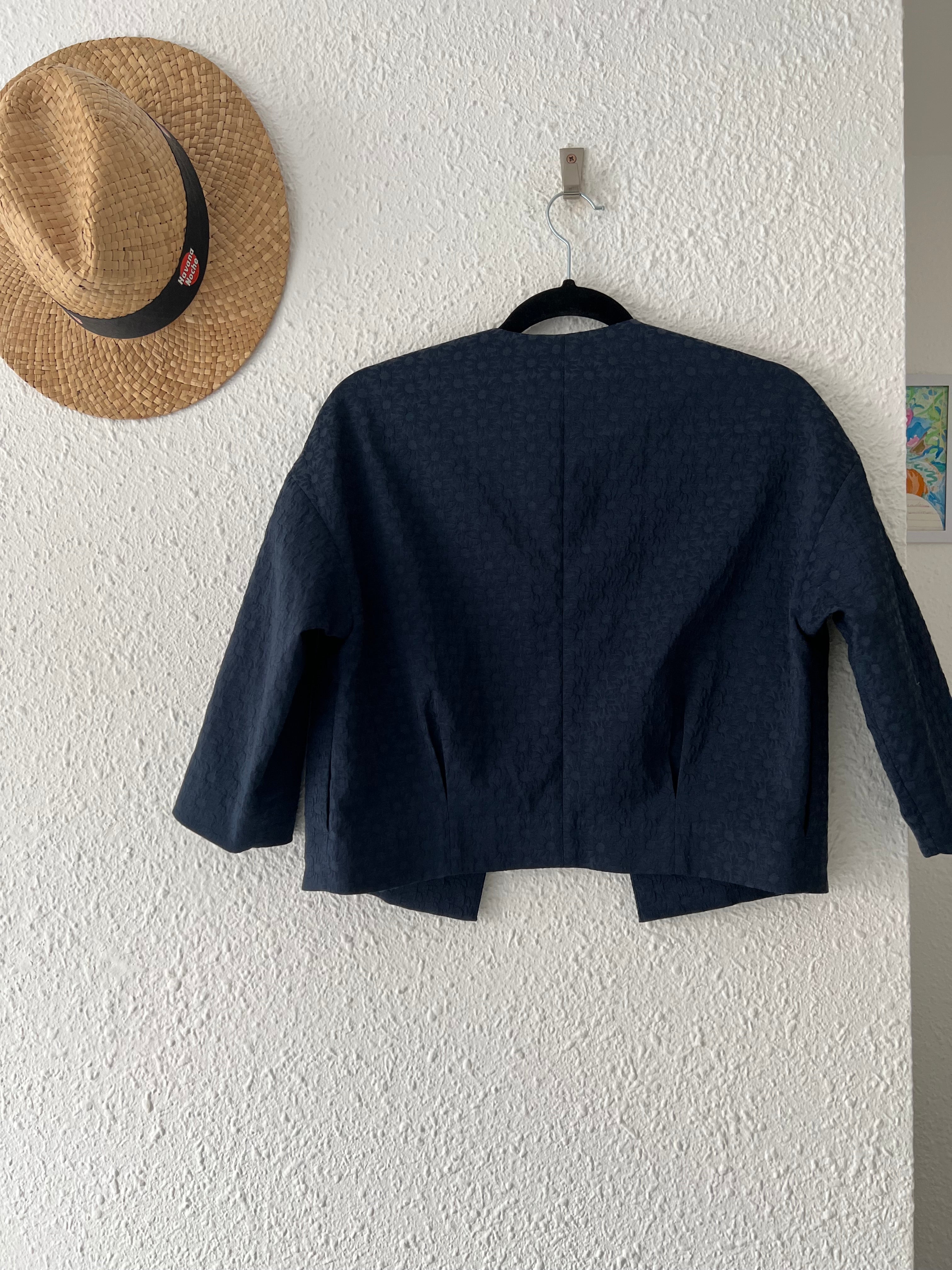 Veste cintrée bohème bleu marine Nice Things – Taille 36
