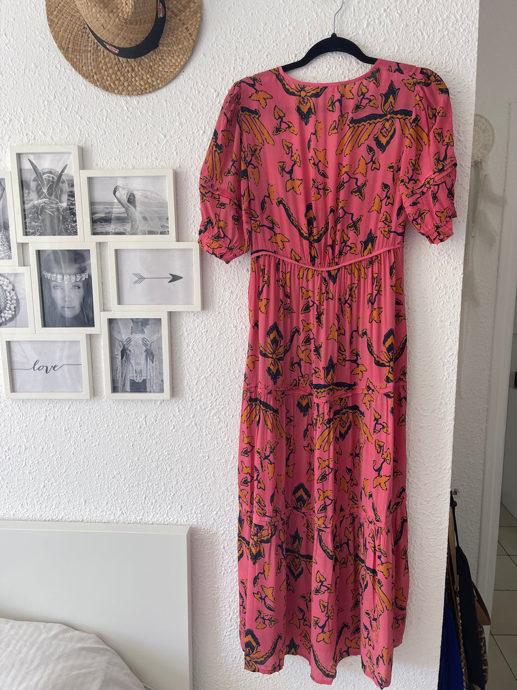 Robe fleurie bohème rose ba&sh – Taille 36