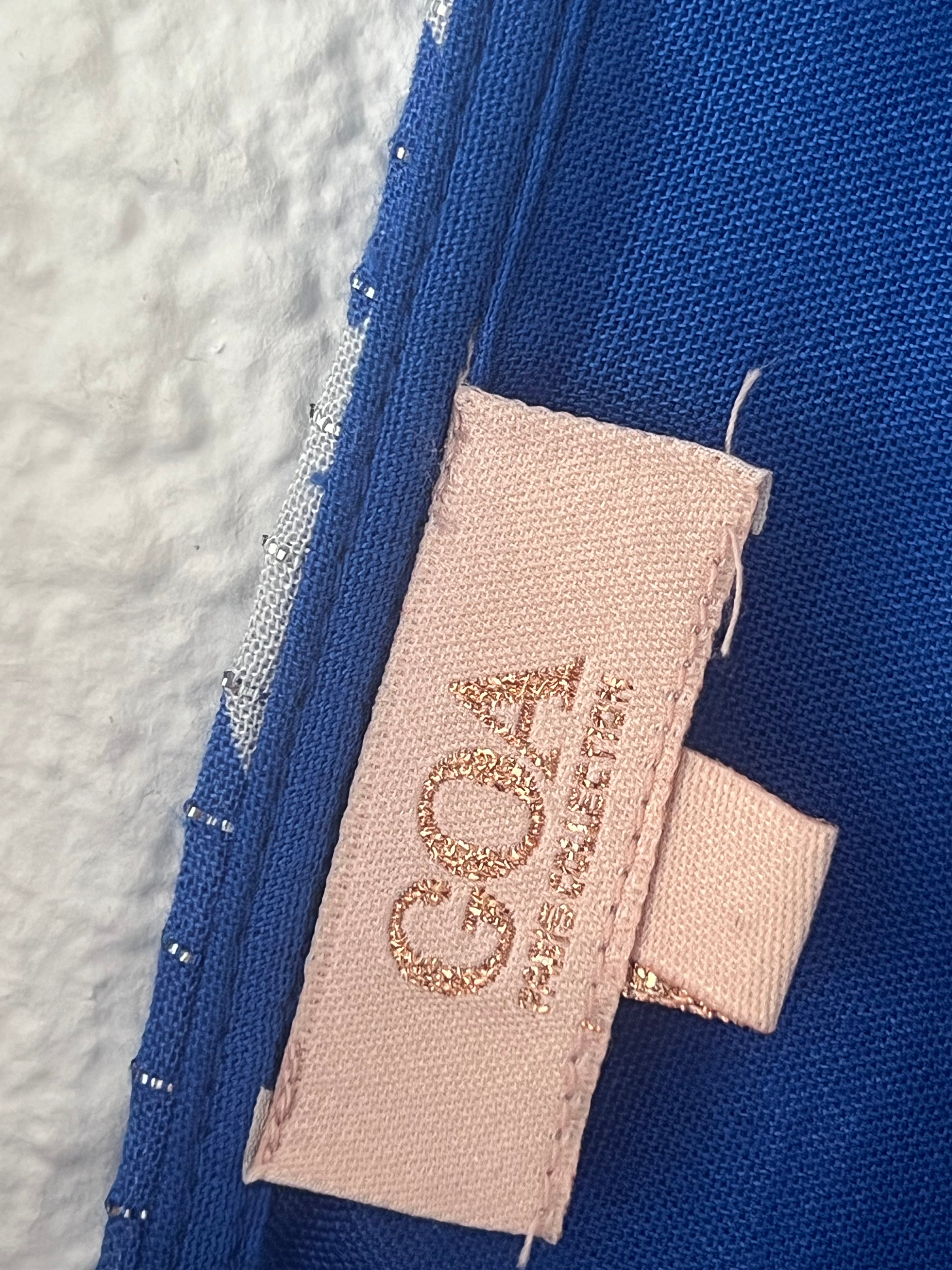 Robe longue fleurie bohème bleue GOA – Taille L