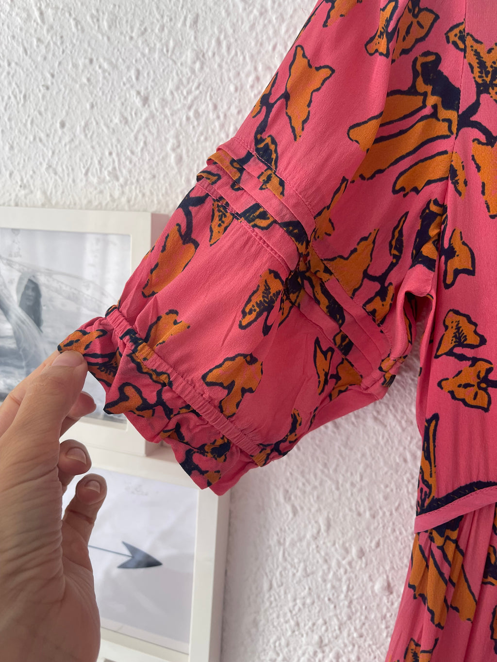 Robe fleurie bohème rose ba&sh – Taille 36