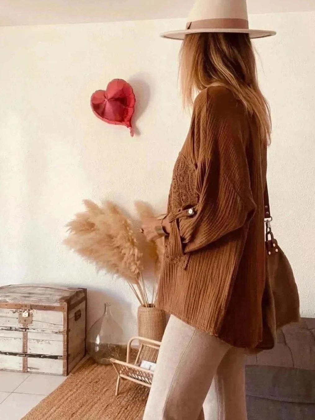 Chemise camel Made in Italy – TU