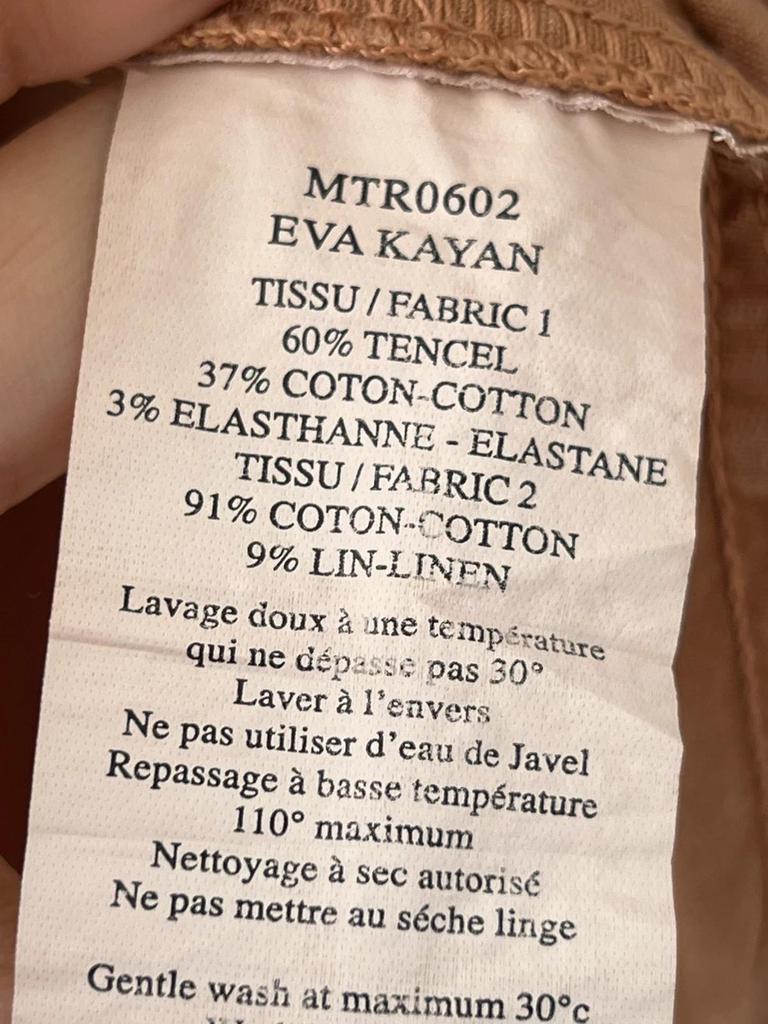 Robe Eva Kayan camel tencel-coton - taille 40