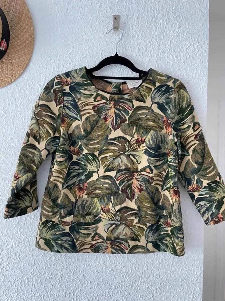 Haut Sézane imprimé feuillage – Taille 36 - B-260116-4343