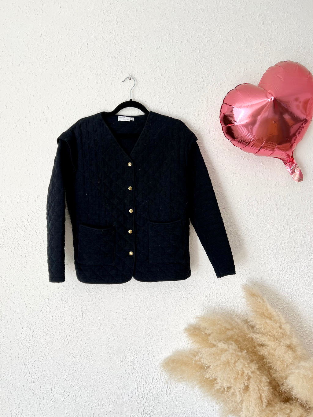 Veste matelassée col V noire seven/august – Taille S