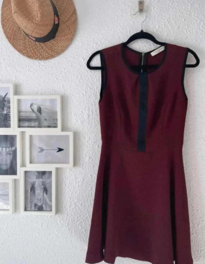 Robe skater bordeaux Sandro - taille 1 - B-251031-4330