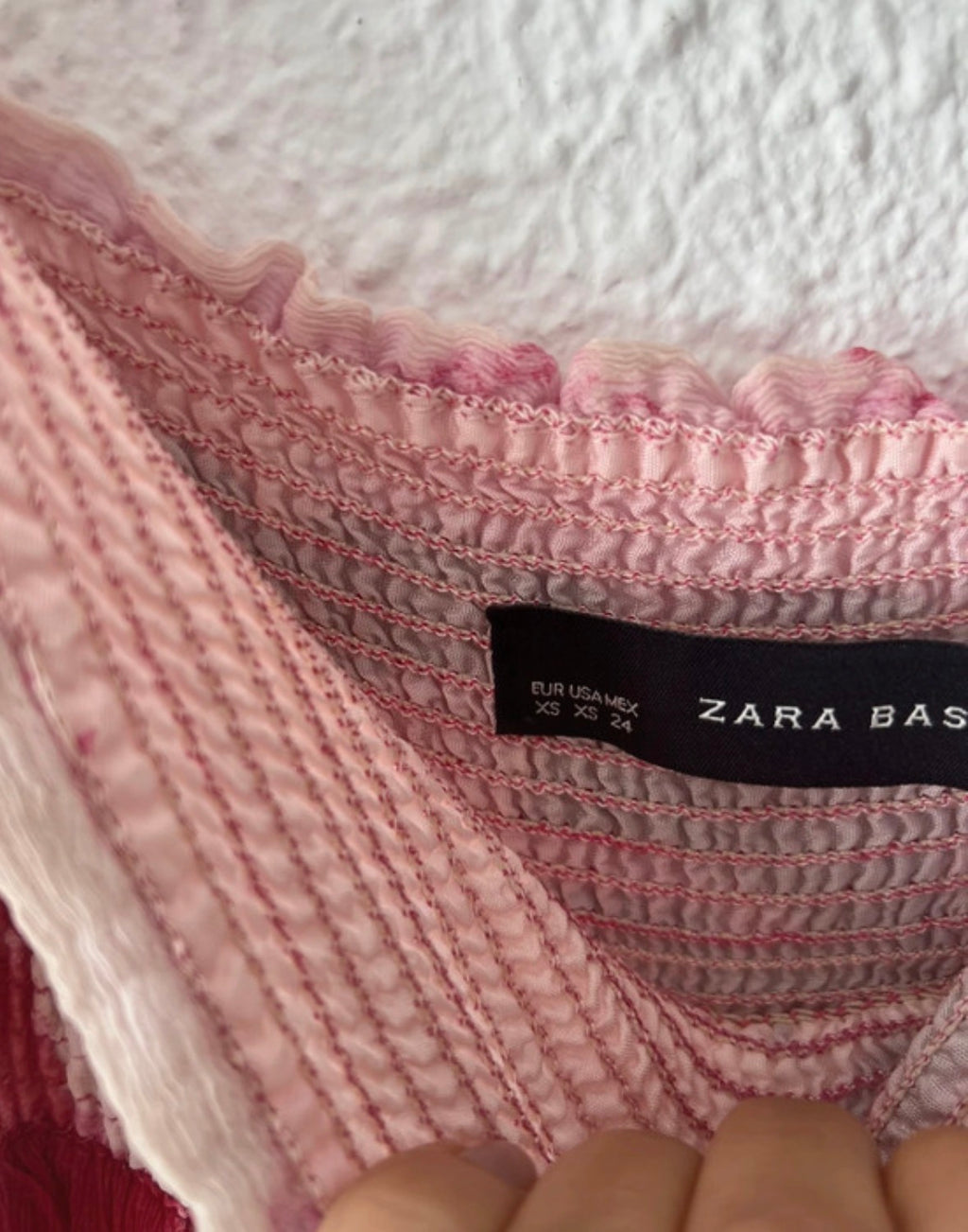 Robe longue fleurie smockée rose Zara Basic – Taille 36