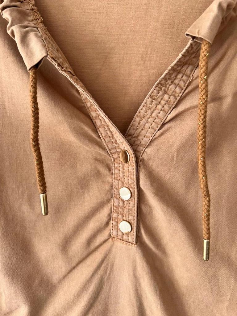 Robe Eva Kayan camel tencel-coton - taille 40
