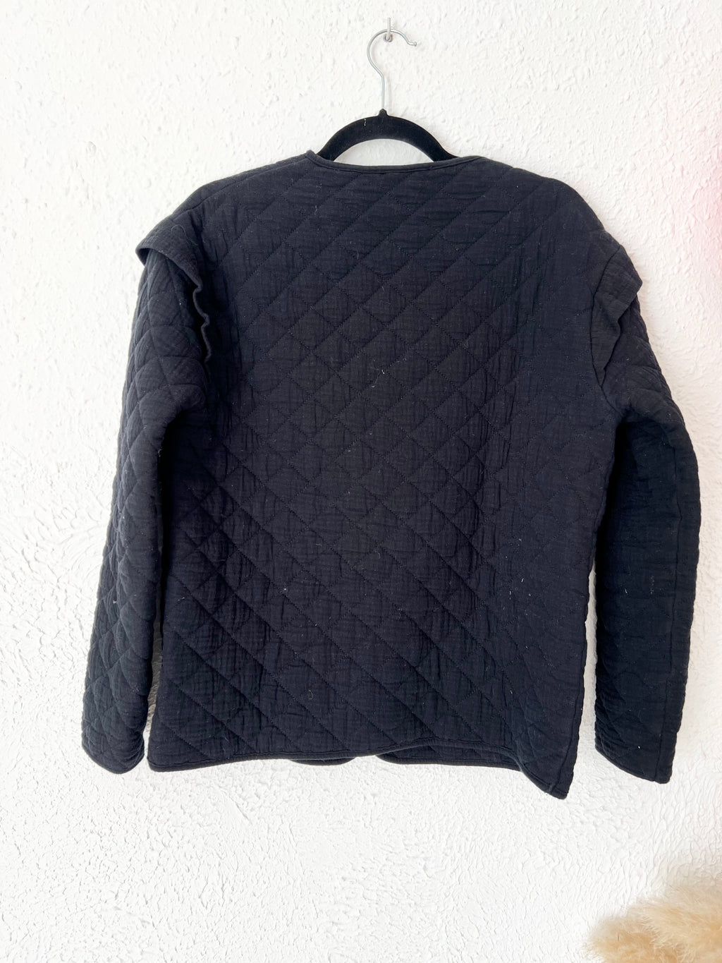 Veste matelassée col V noire seven/august – Taille S