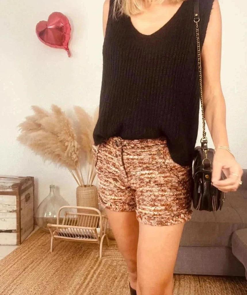 Short en tweed Rich & Royal – Taille 40