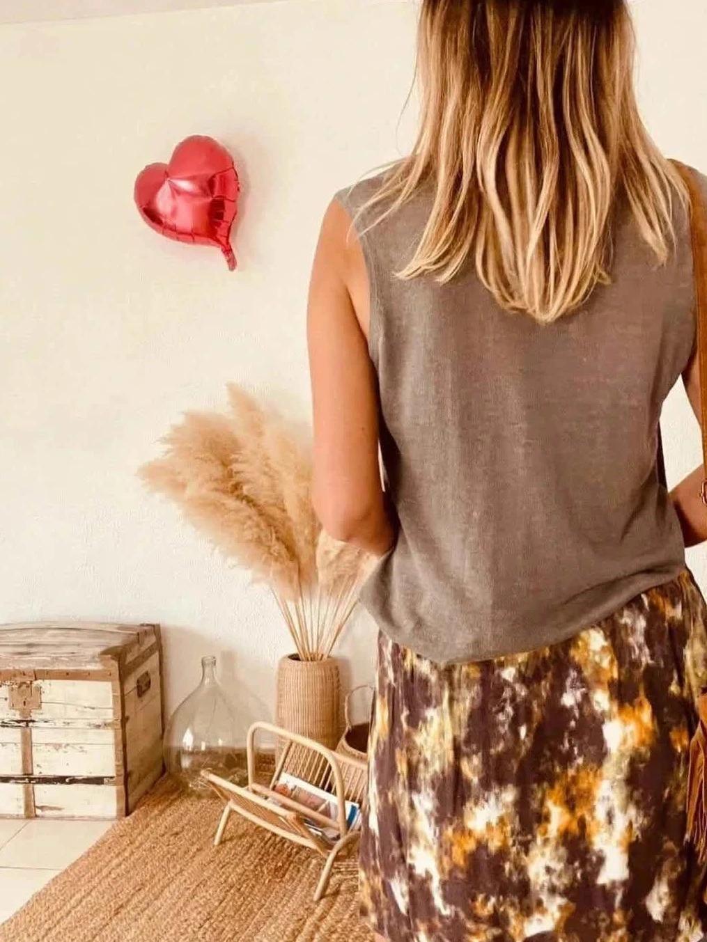 Top sans manches en lin Zapa – Taille 38