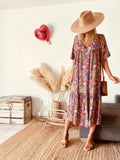 Robe Daisy Marseille imprimé psychédélique foisonnant - taille unique - B-260411-4498