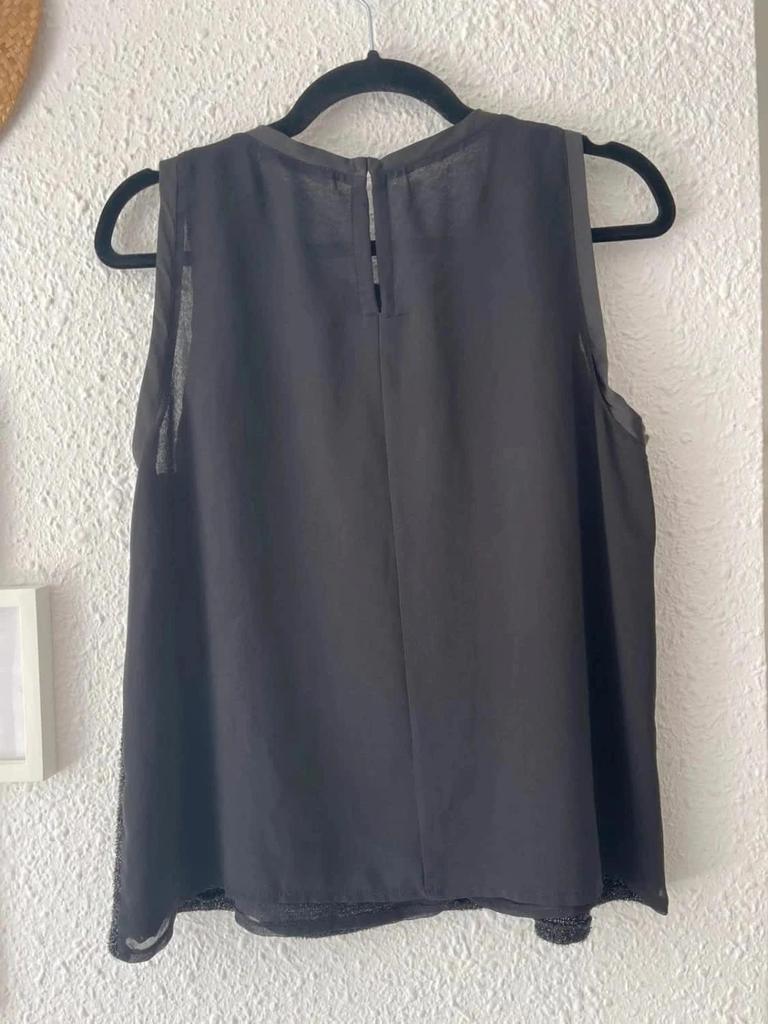 Top noir pailleté Mango – Taille L