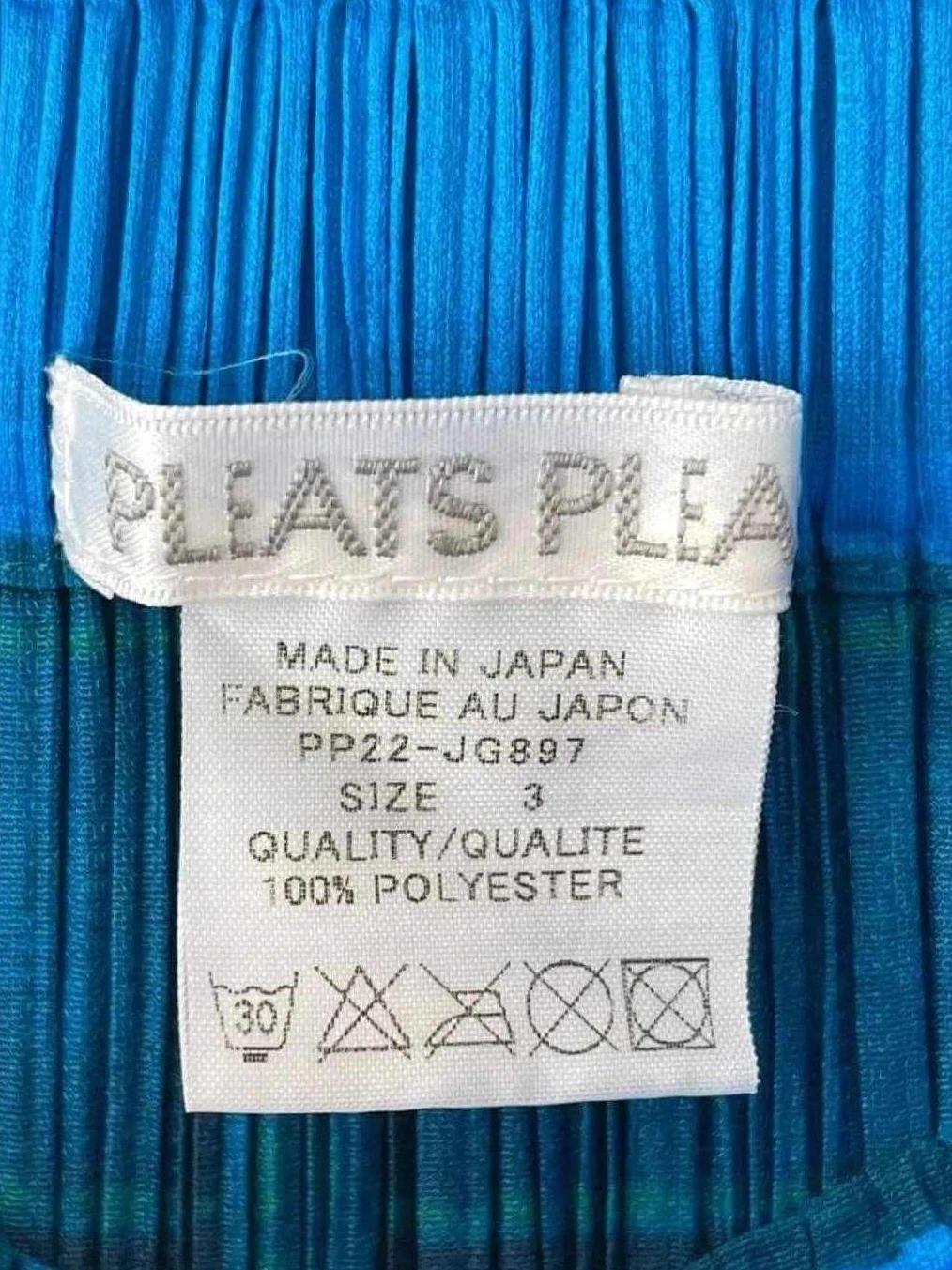 Jupe plissée bleue Pleats Please Issey Miyake – Taille 3/ 38
