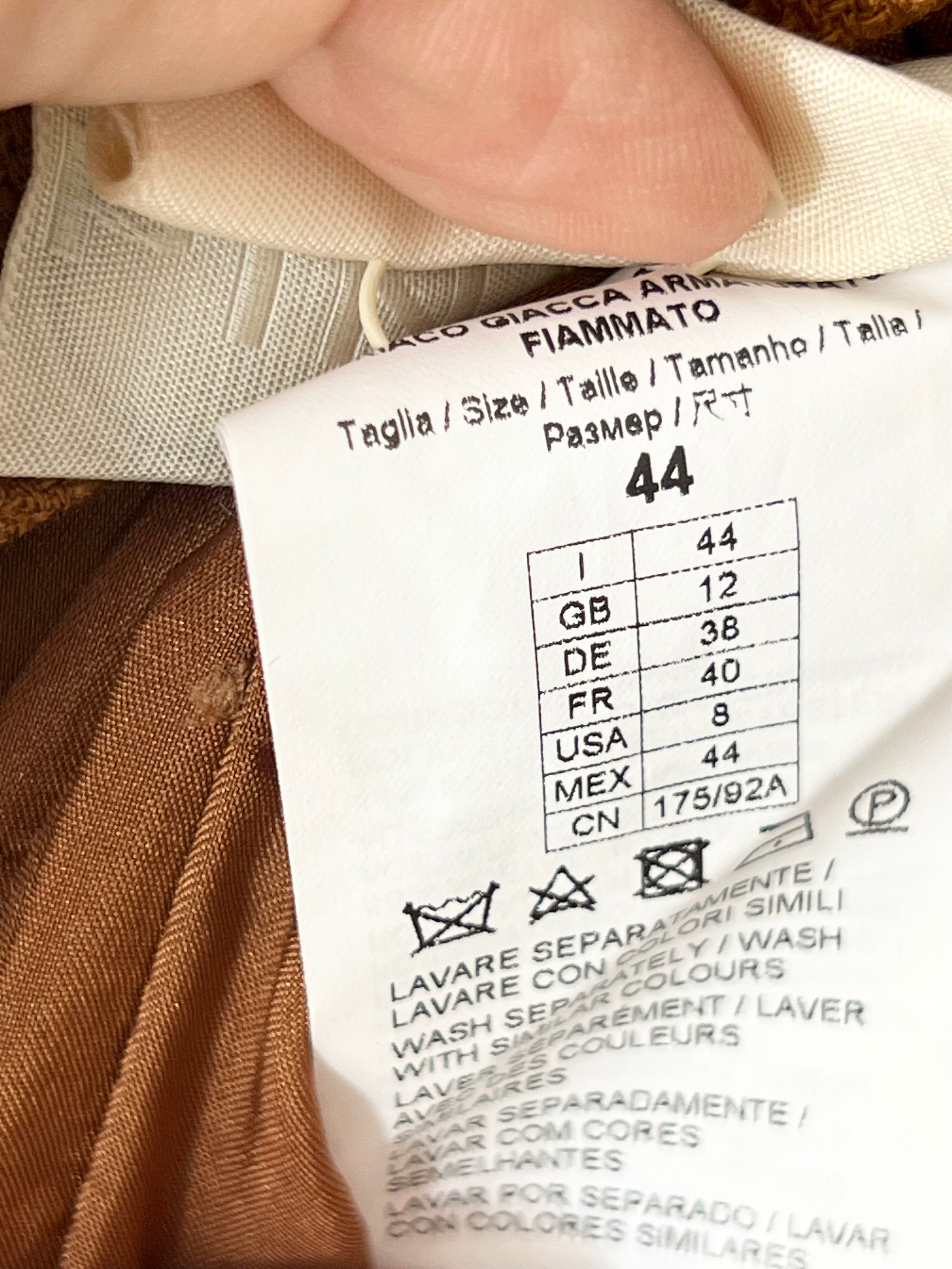 Gilet long boutonné cognac Pinko – Taille 40