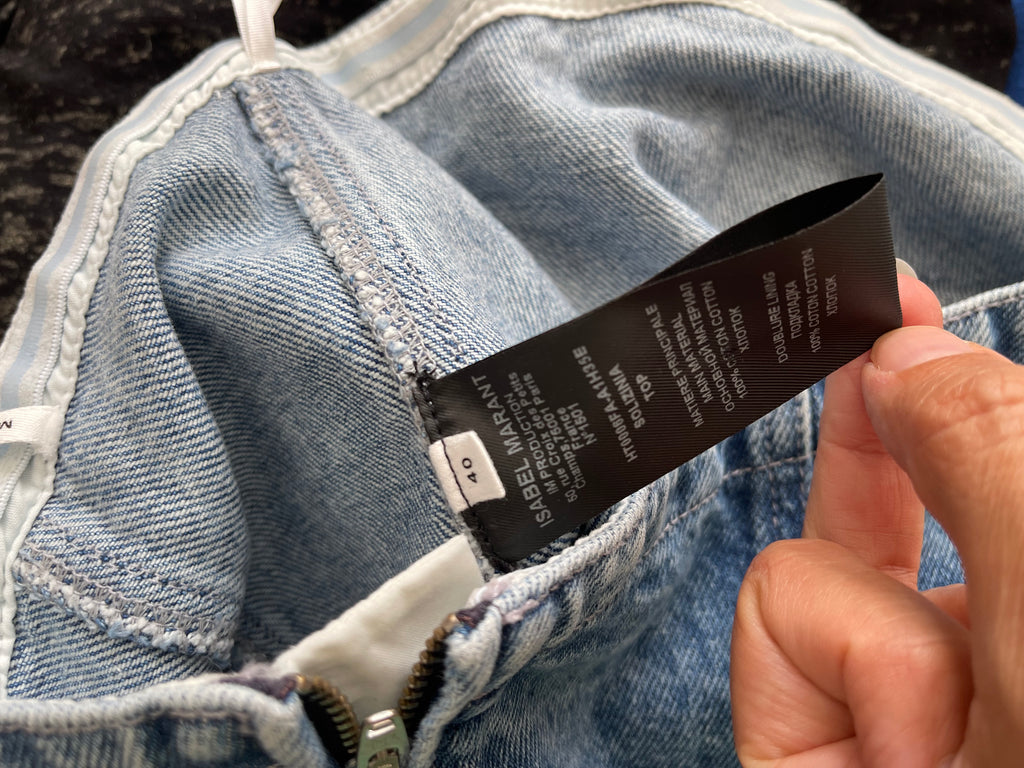 Top bustier denim Isabel Marant Étoile