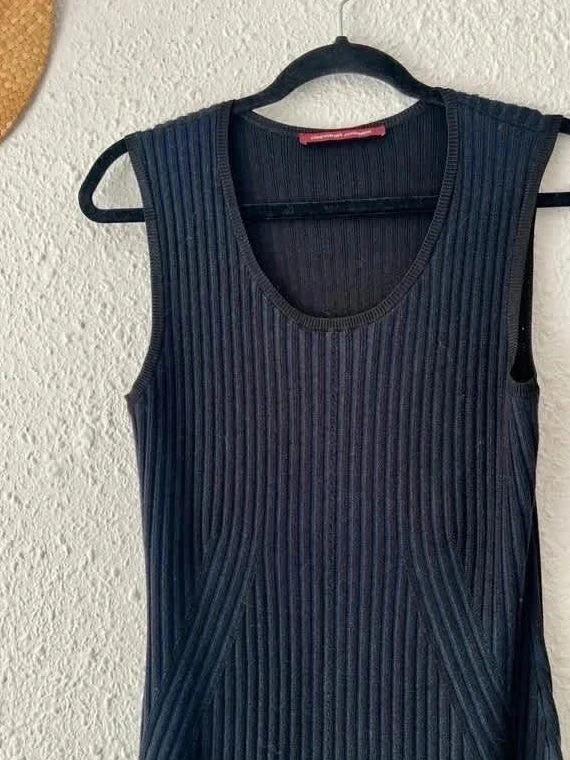 Robe Comptoir des Cotonniers midi côtelée noire - taille 38/40