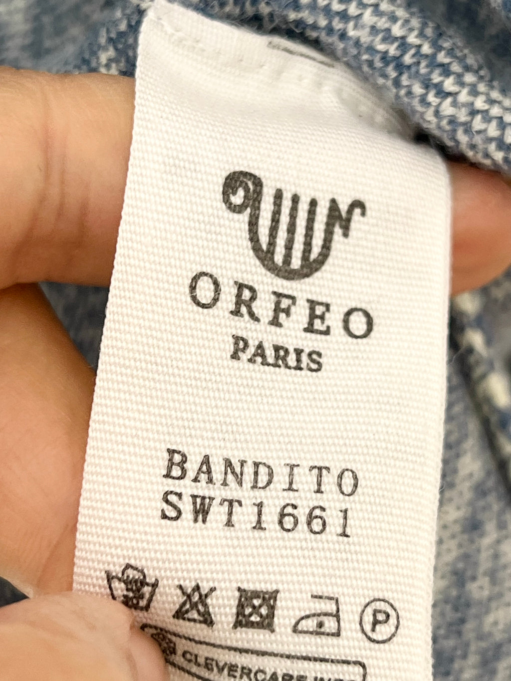 GILET MAILLE BANDANA BLEU ORFEO – Taille Unique