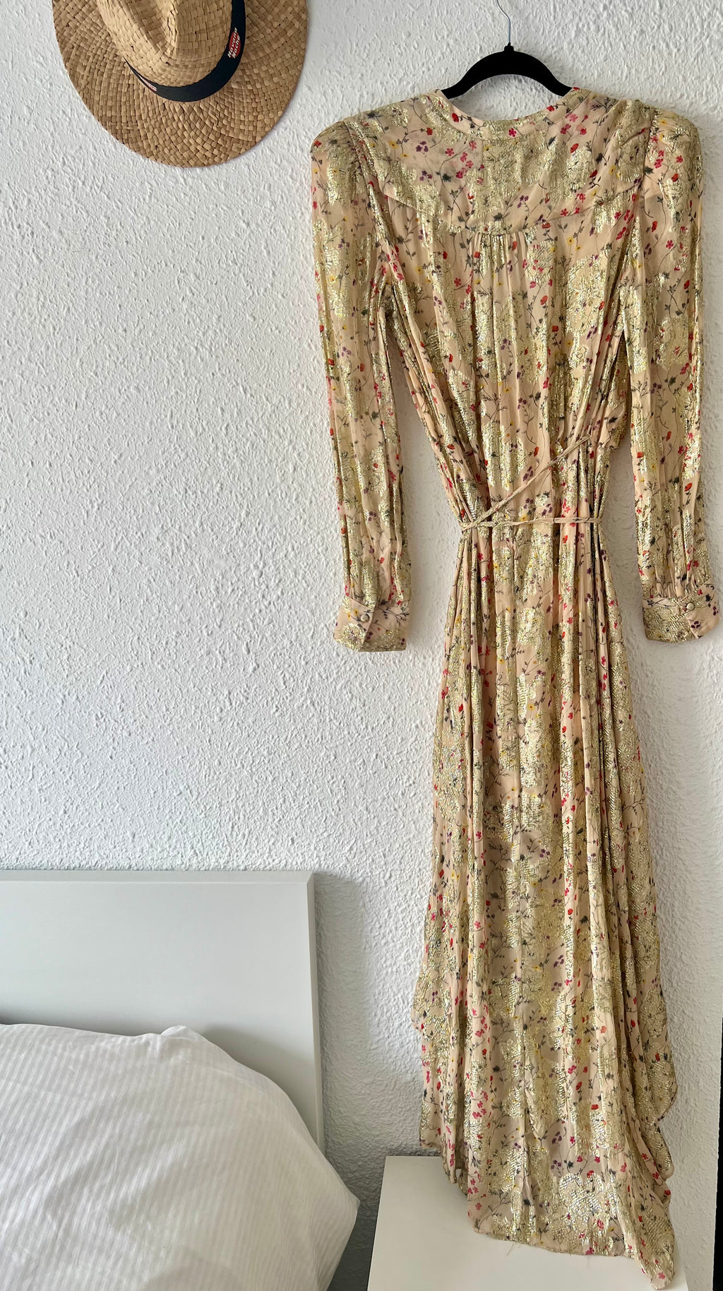 Robe portefeuille longue fleurie Berenice
