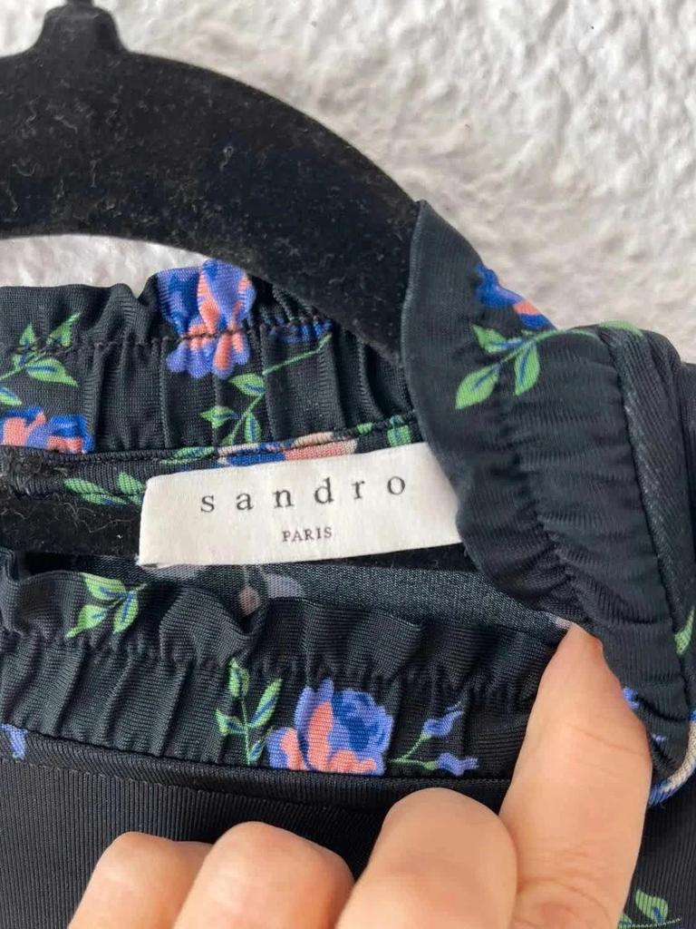 Robe Sandro Paris imprimée – Taille 36 -b-260123-4352