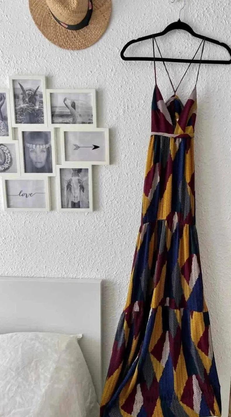 Robe longue multicolore ba&sh – Taille 0