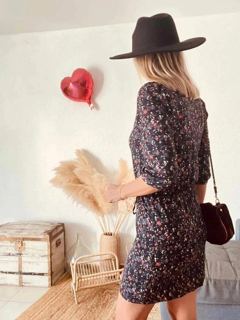 Robe Sessùn imprimée cache-cœur - Taille38/40 -b-260209-4340