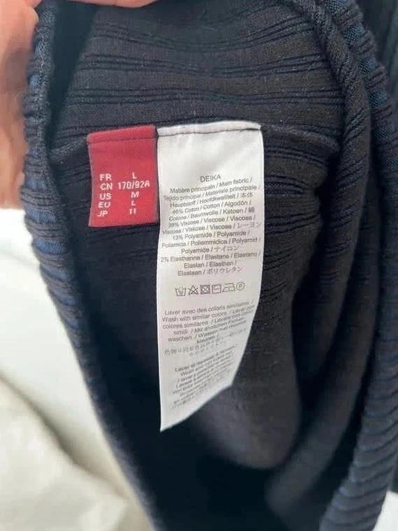 Robe Comptoir des Cotonniers midi côtelée noire - taille 38/40