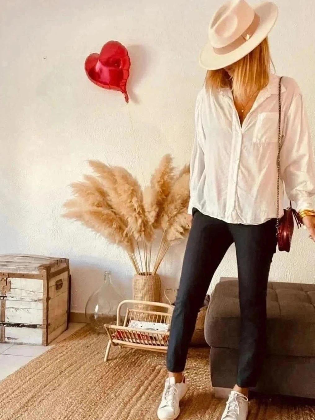 Pantalon en laine chic à carreaux Acoté Cotelac - Taille 36 -b-230114-1764