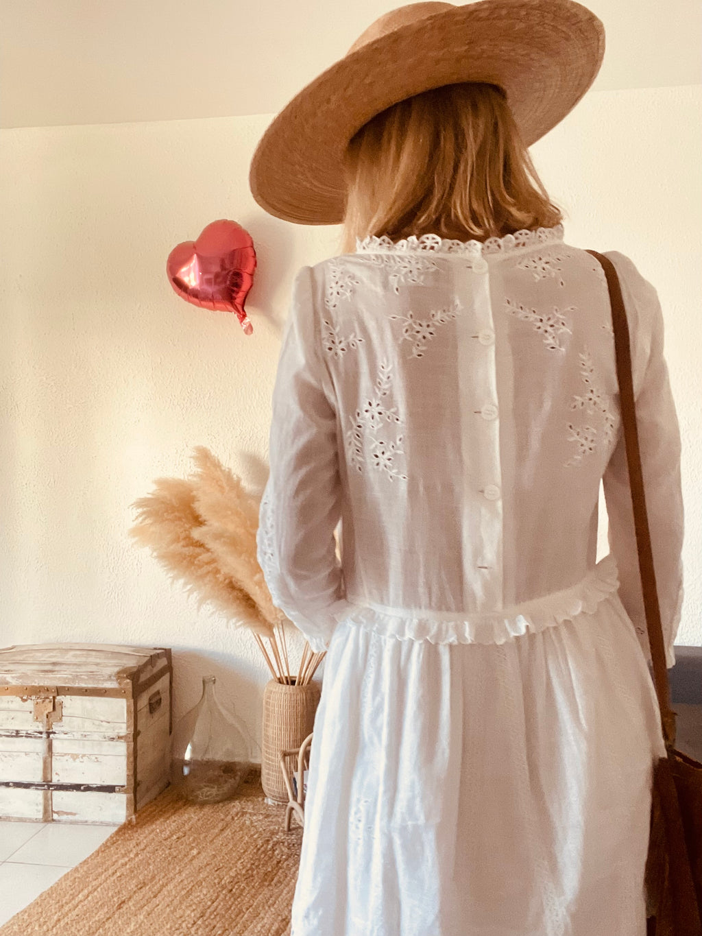 Robe broderie anglaise bohème écru Zadig & Voltaire