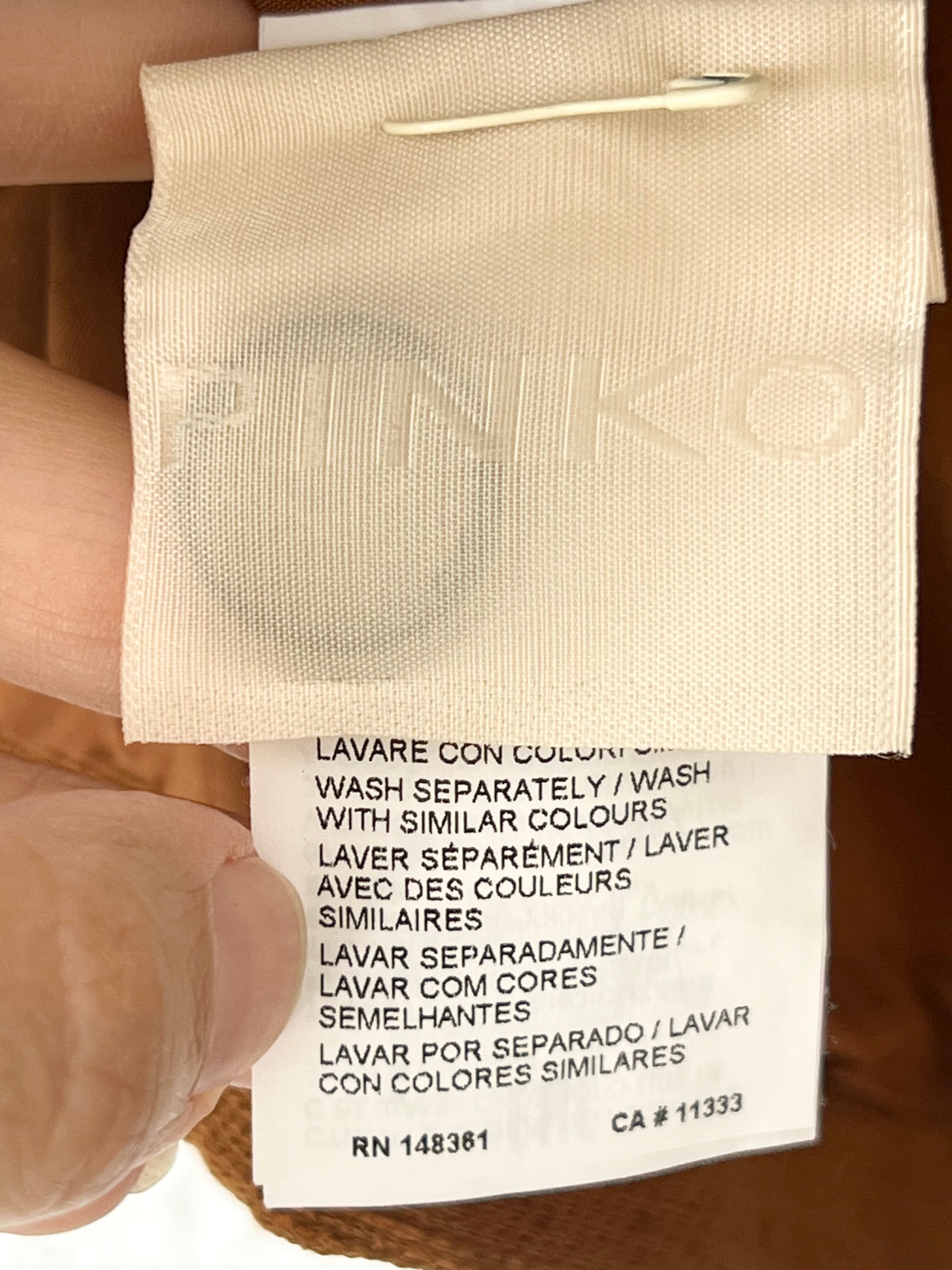 Gilet long boutonné cognac Pinko – Taille 40