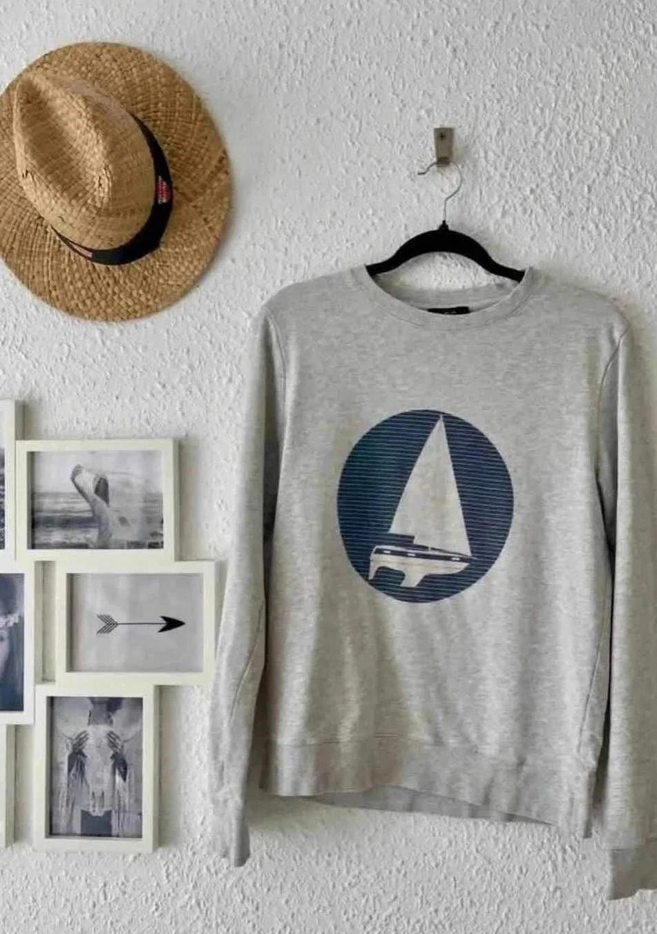 Sweat gris imprimé voilier A.p.c – Taille S