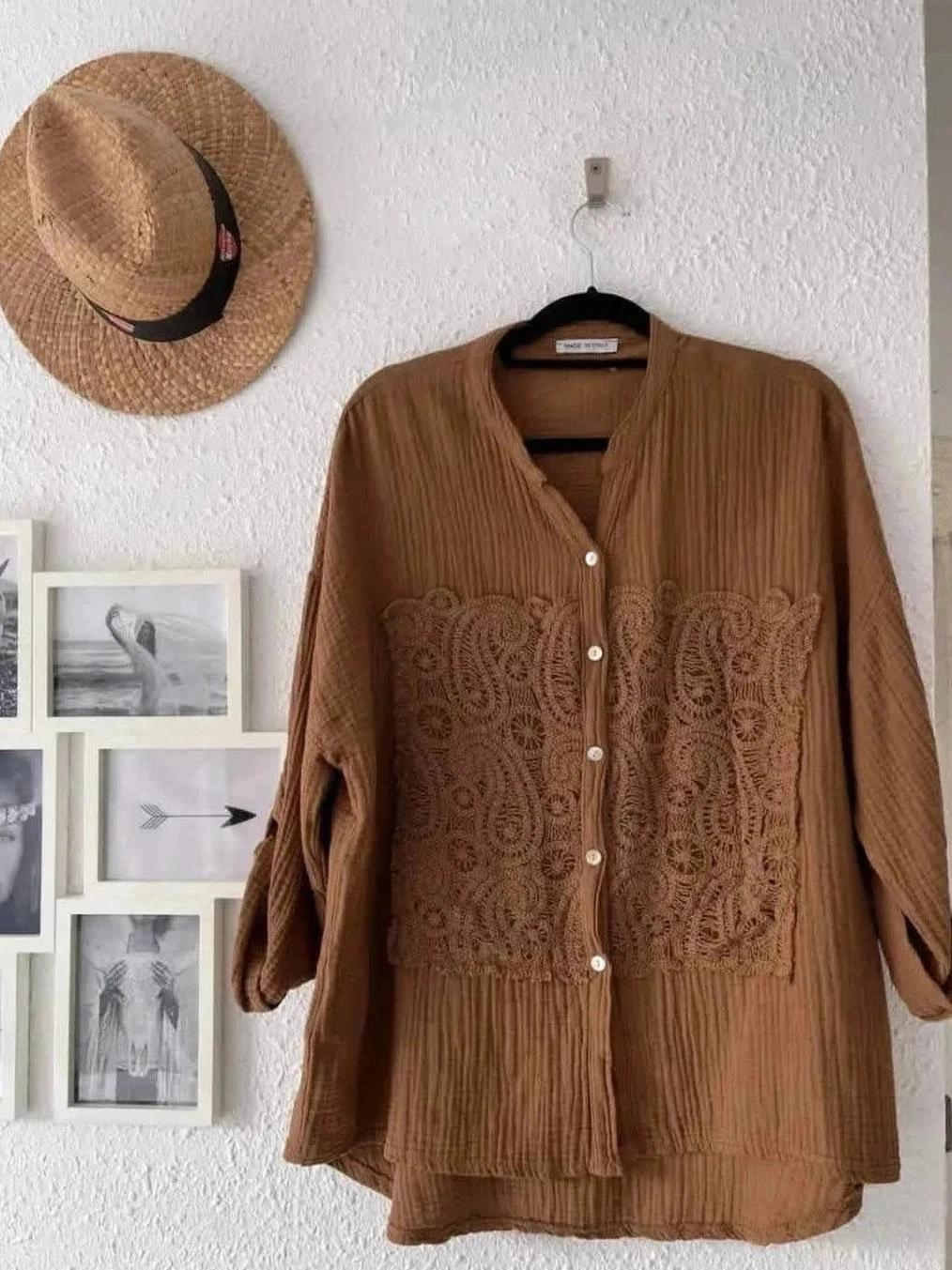 Chemise camel Made in Italy – TU