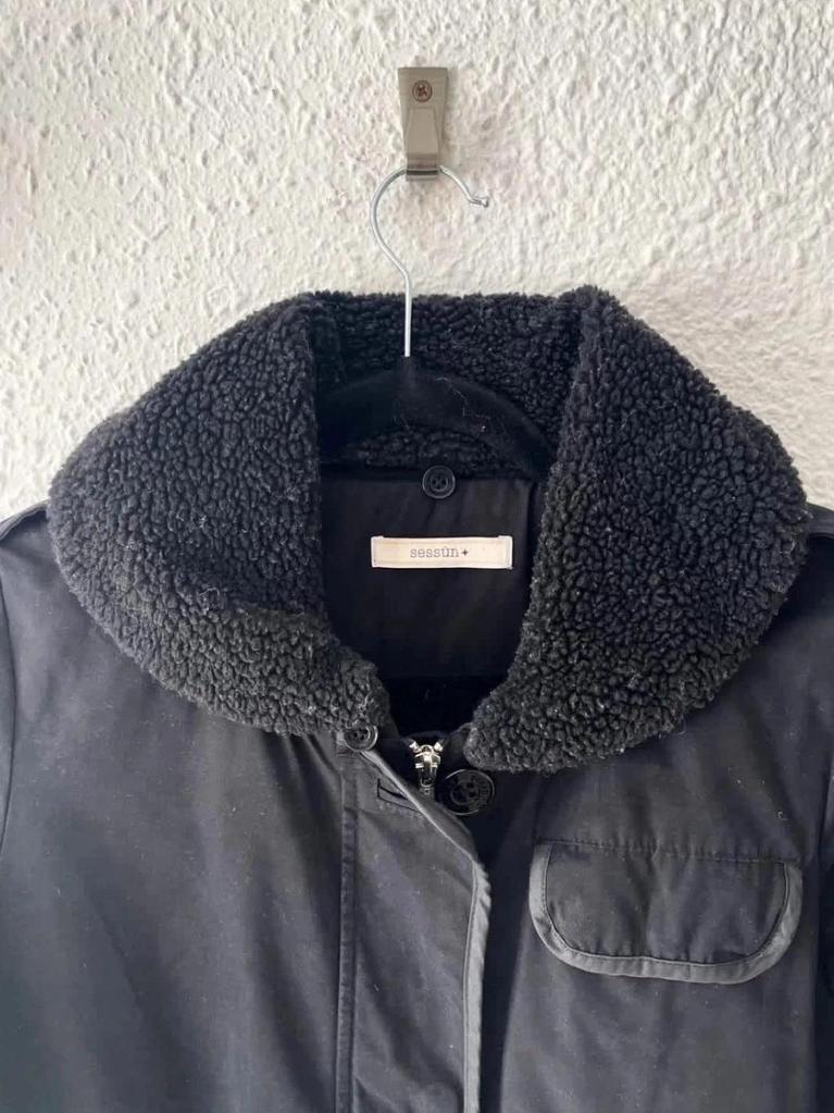 Parka noire Sessùn – Taille S – Coupe intemporelle - B-251124-4323