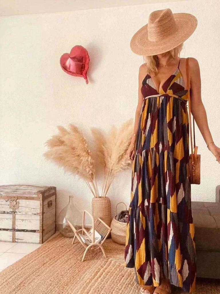 Robe longue multicolore ba&sh – Taille 0