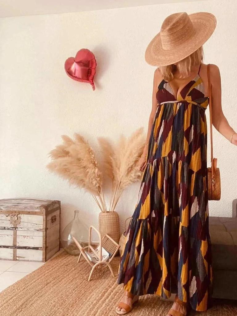 Robe longue multicolore ba&sh – Taille 0