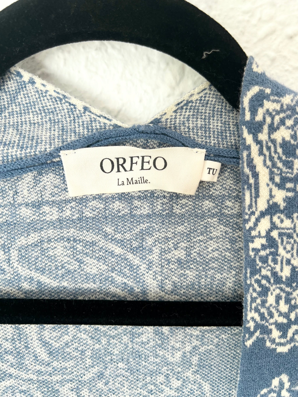 GILET MAILLE BANDANA BLEU ORFEO – Taille Unique