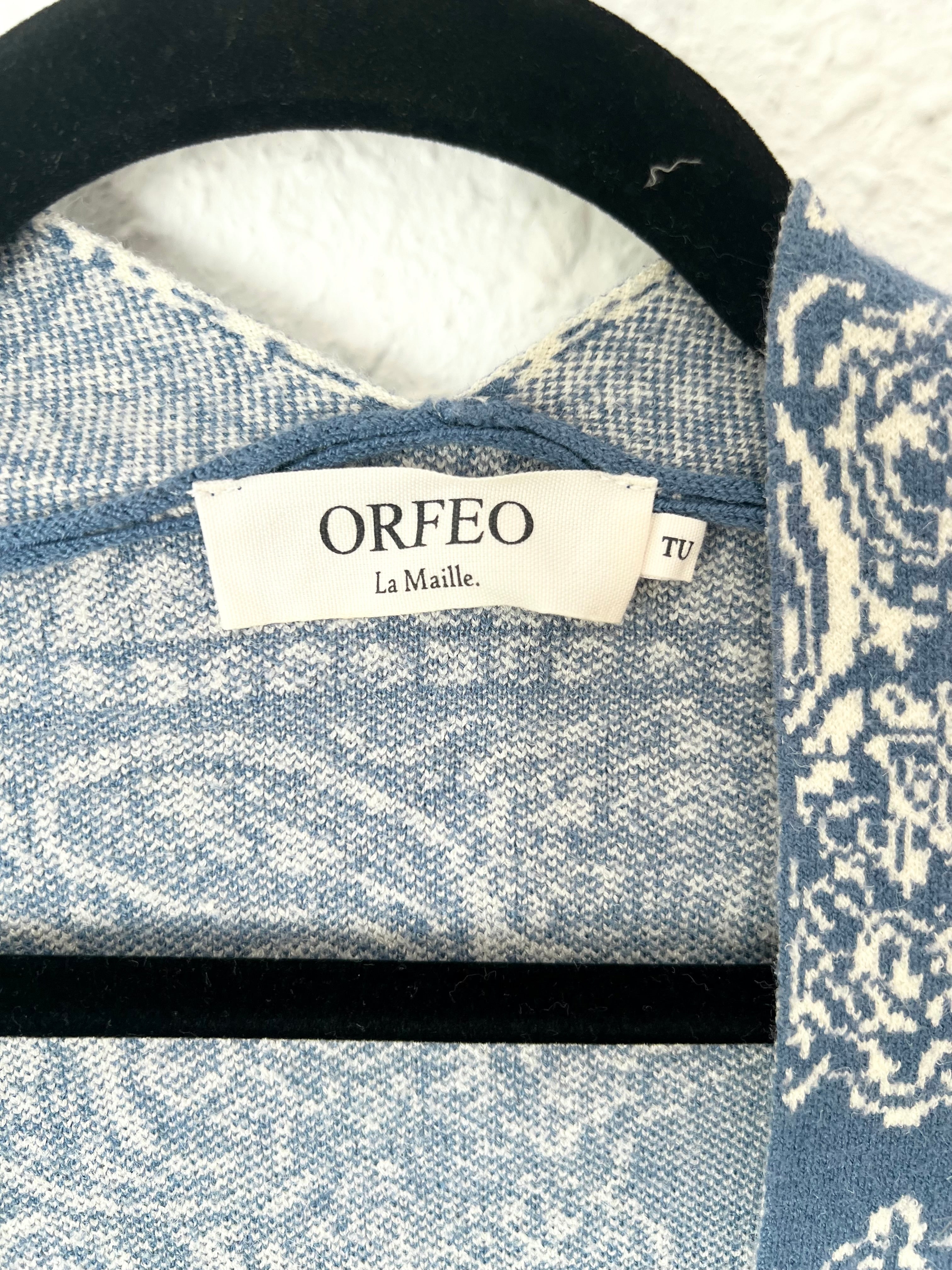 GILET MAILLE BANDANA BLEU ORFEO – Taille Unique