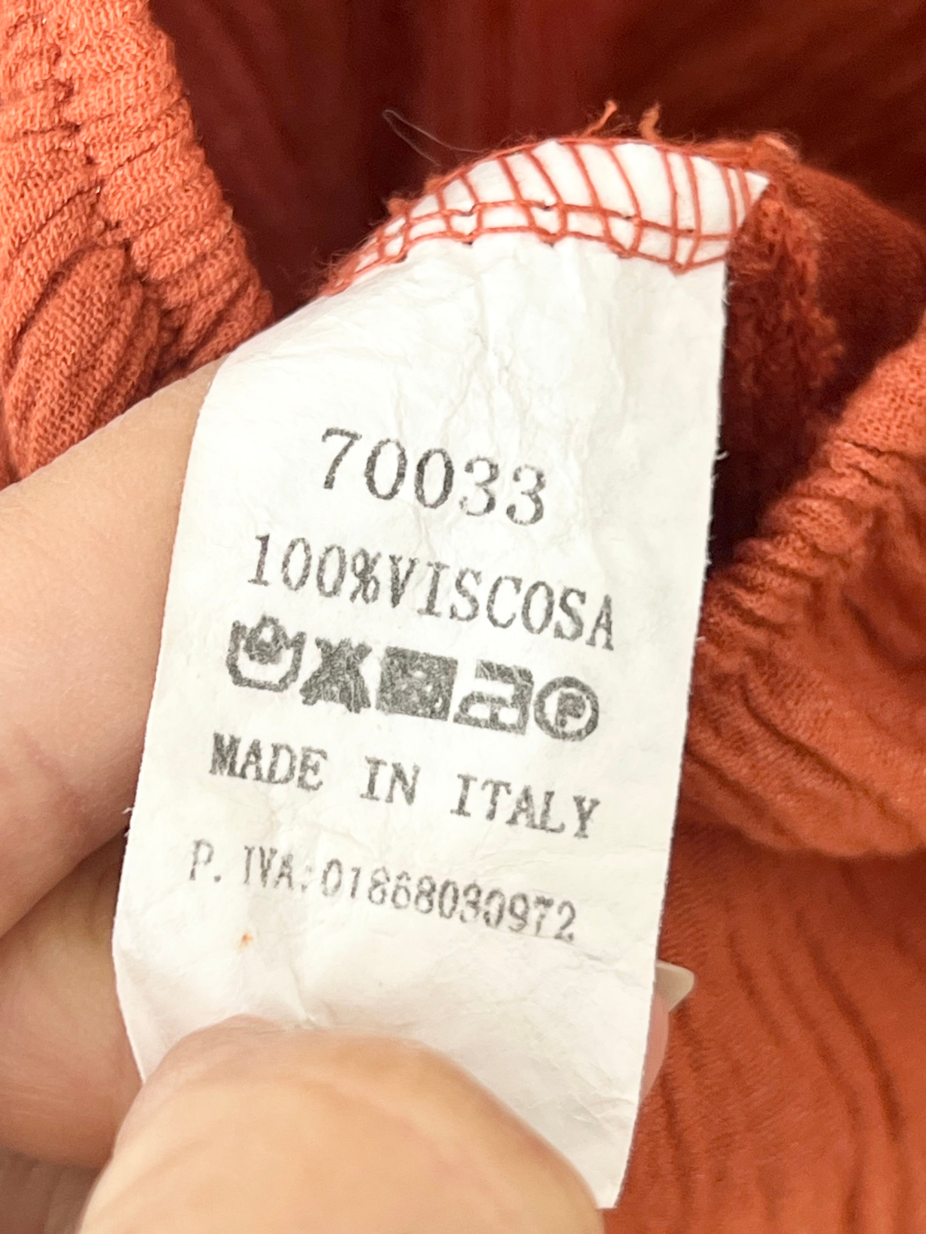 Combinaison longue dos nu terracotta viscose – Taille unique