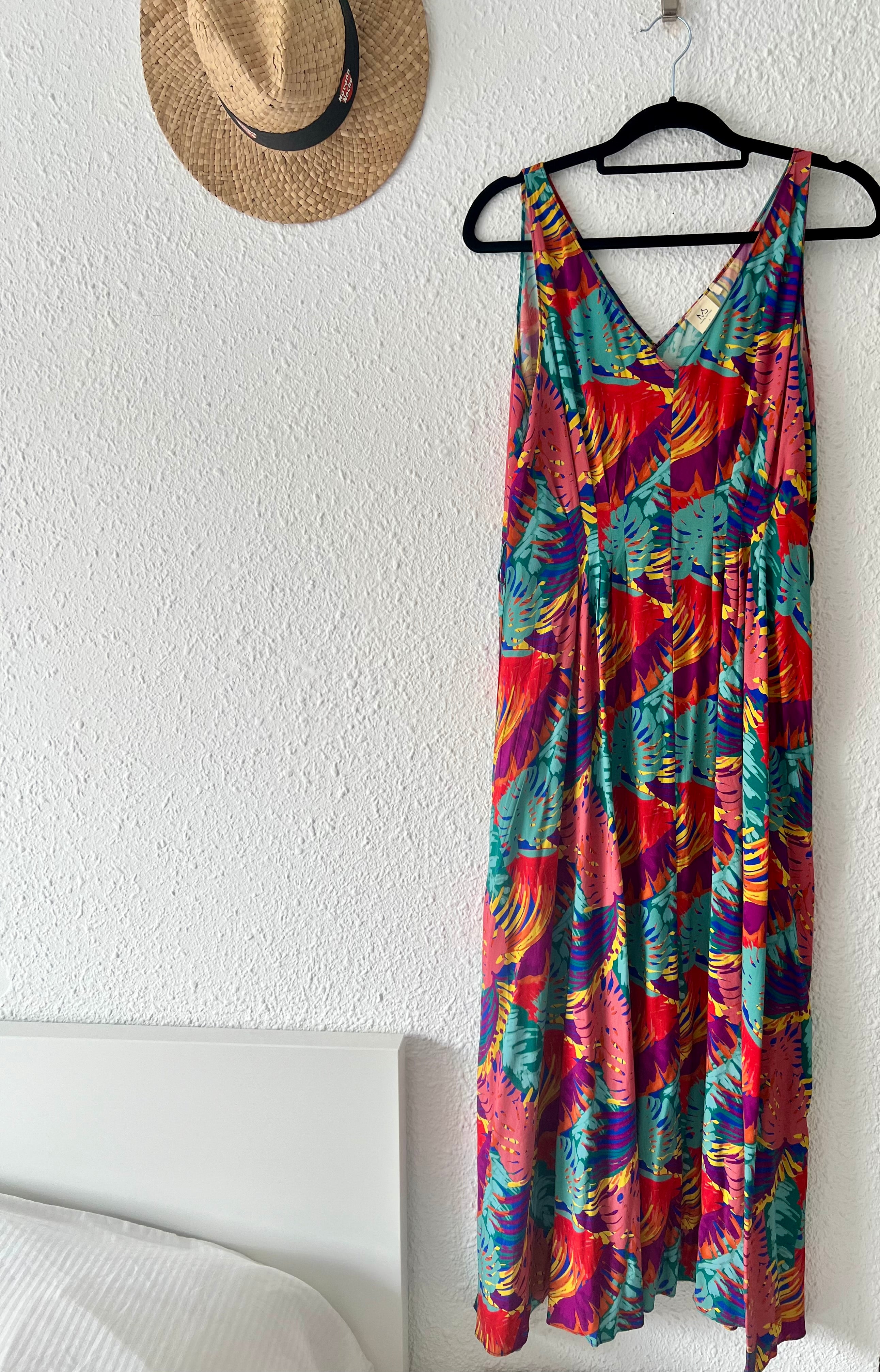 Robe longue imprimée tropicale Marie Sixtine – Taille S